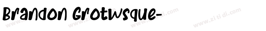 Brandon Grotwsque字体转换